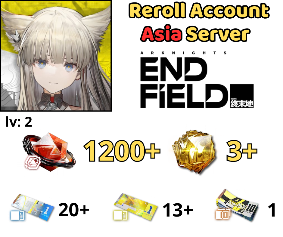 [ASIA] Arknights: Endfield Reroll 1k2 Oroberyl